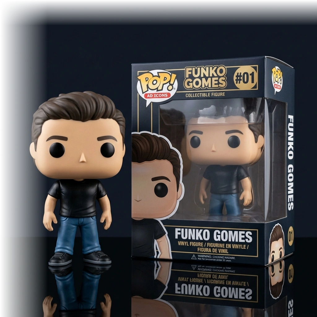 Mascote Funko Gomes Colecionável